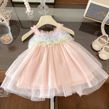 Mesh Rosette Sleeveless Midi Dresses - image 5
