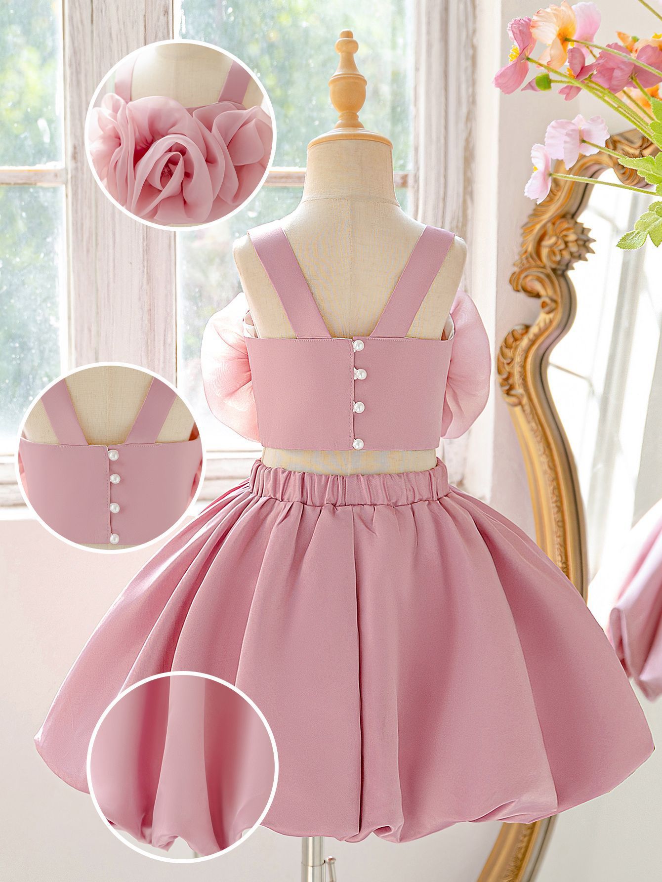 Satin Split Joint Sleeveless Midi Two-piece Set - image 8