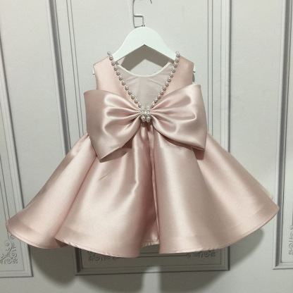 Satin Bow Lace Edge Sleeveless Midi Dresses  - image 2