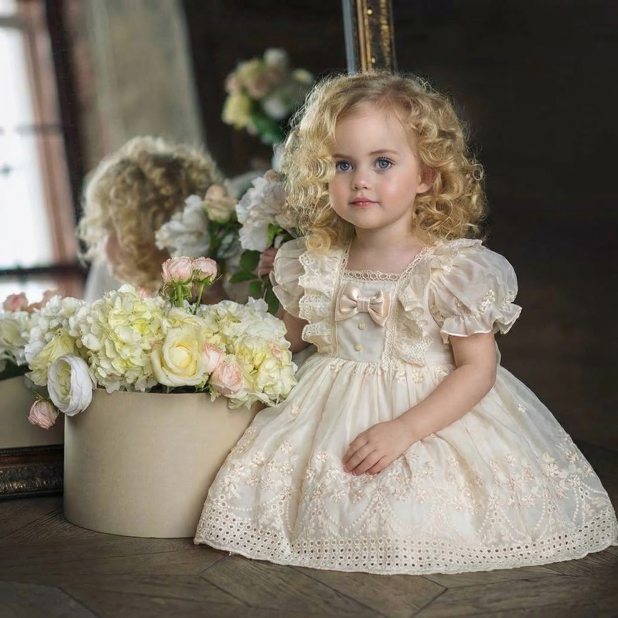 Chemical Fiber Blend Lace Edge Sleeveless Midi Dresses - image 3