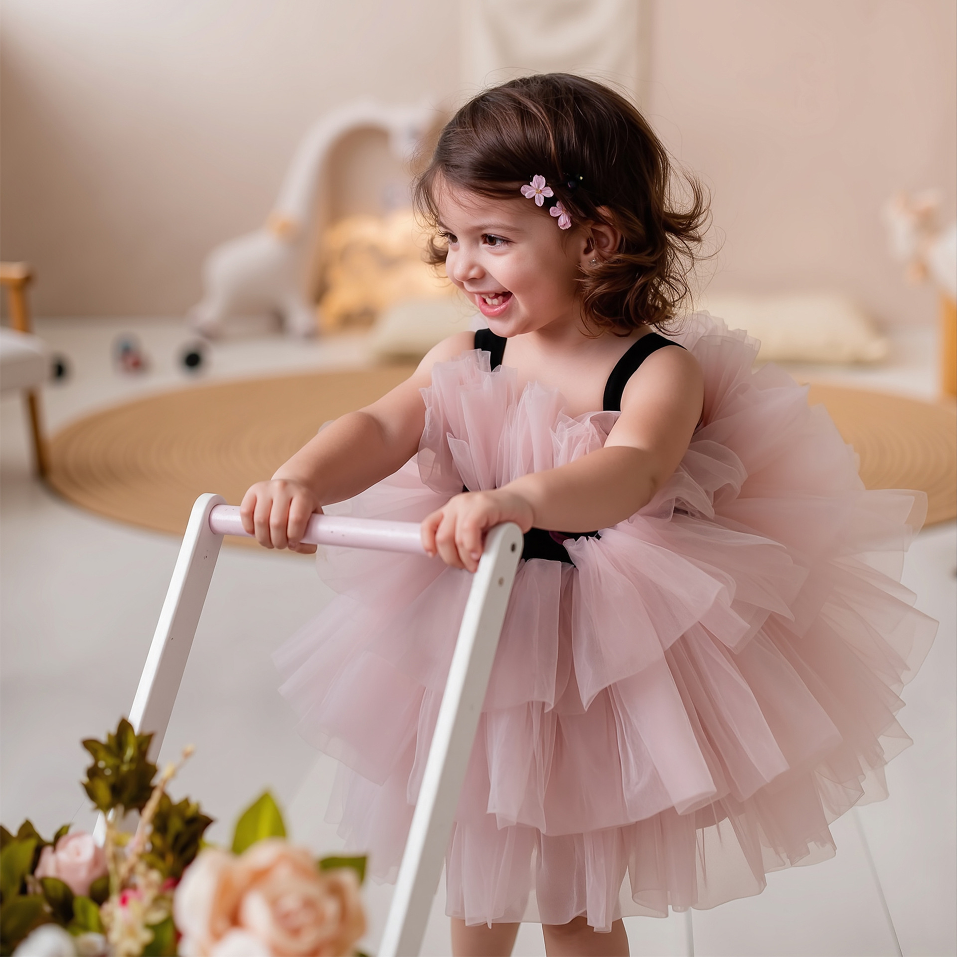 Mesh Tiered Sleeveless Midi Dresses - image 2