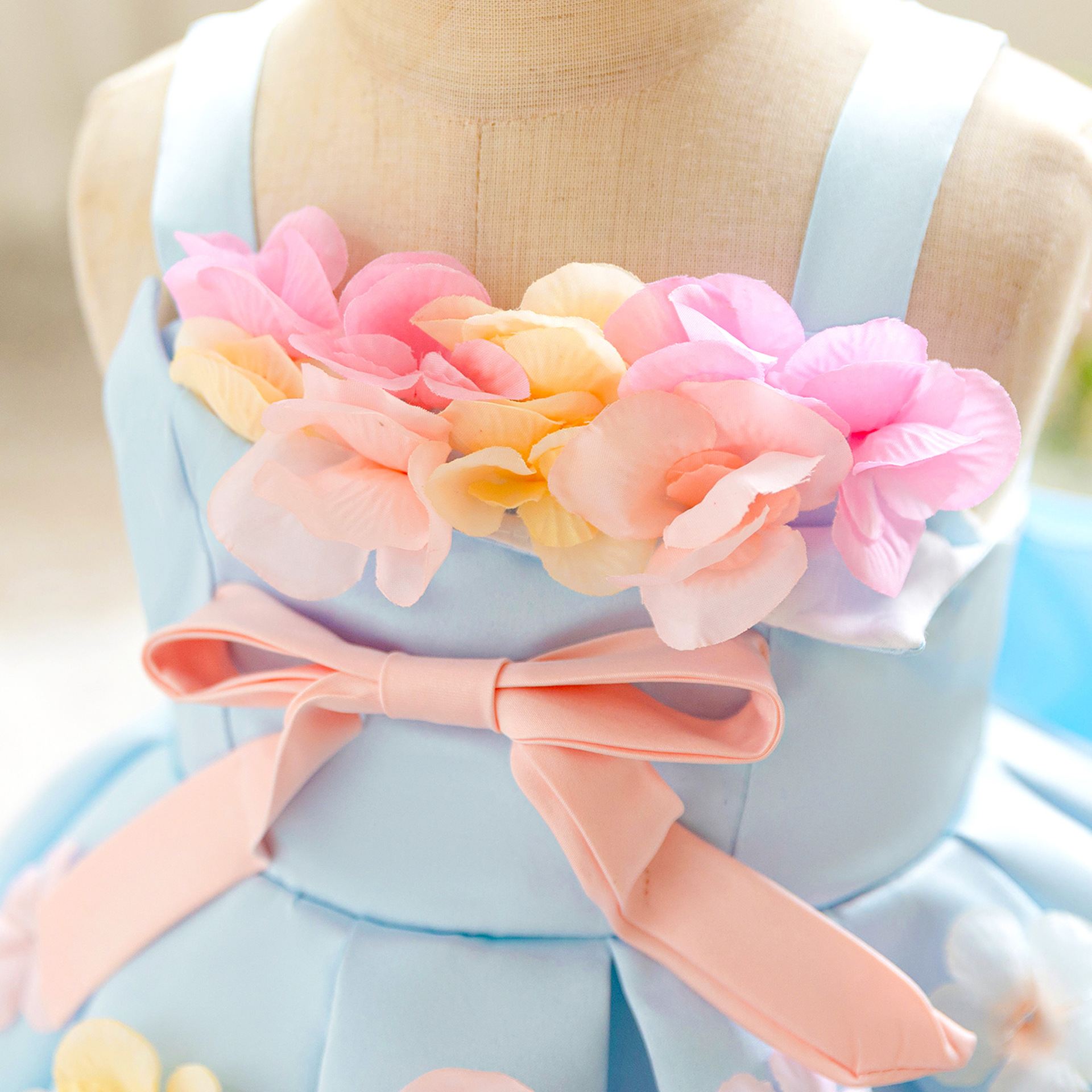 Satin Bow Sleeveless Midi Dresses - image 5