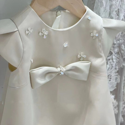 Satin Bow Cap Sleeve Shorts Bodysuit - image 4