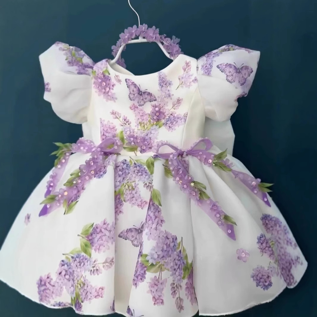 Organza Bow Short Sleeve Midi Dresses - image 5