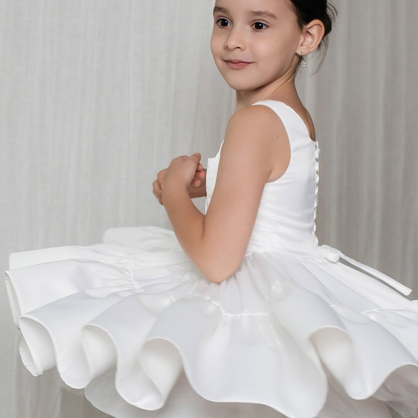 Satin Lace-up Sleeveless Midi Dresses - image 4