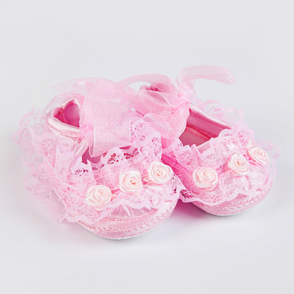 Solid Rosette Round Toe Flats - image 2