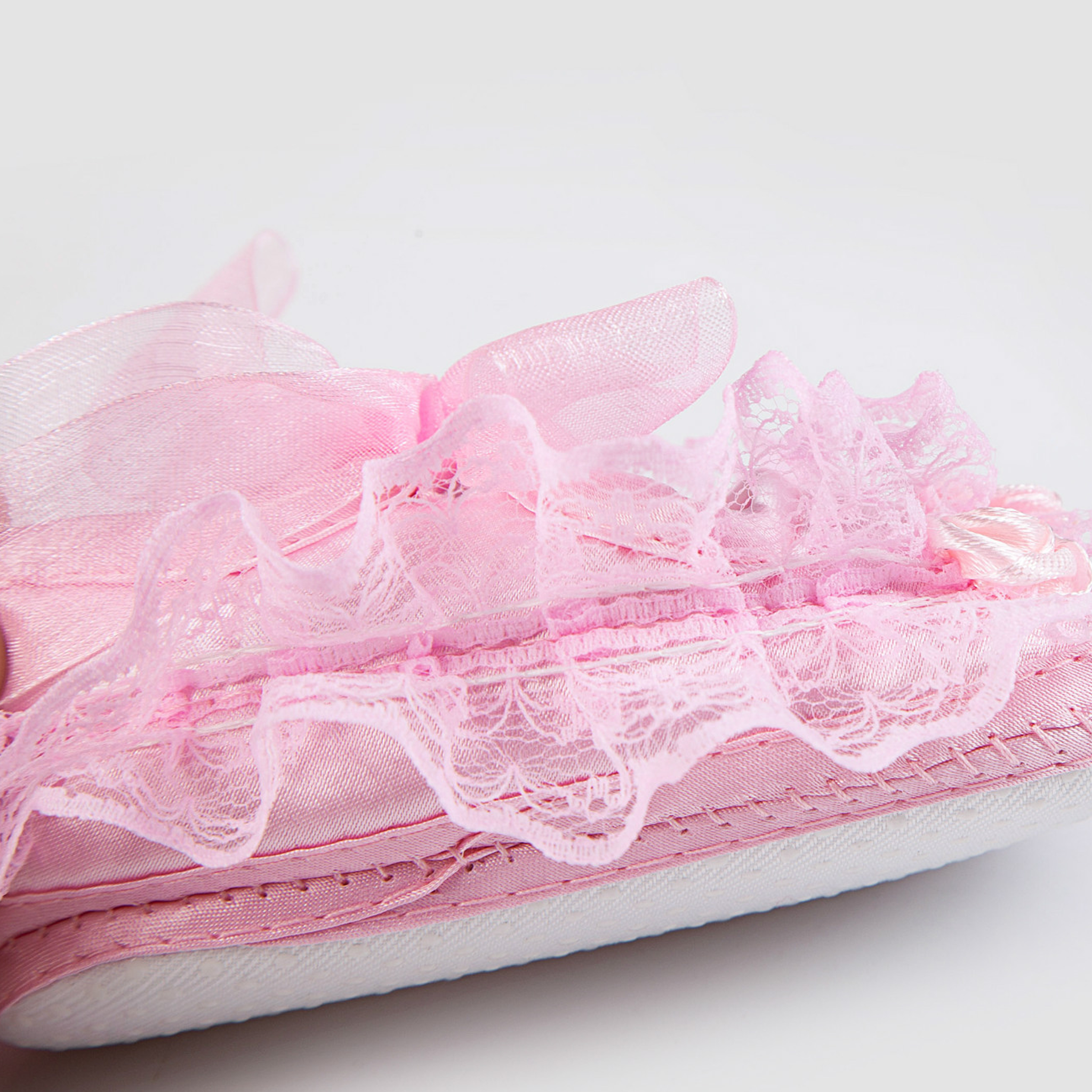 Solid Rosette Round Toe Flats - image 5