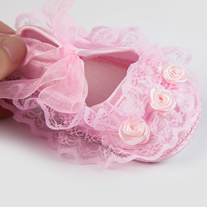 Solid Rosette Round Toe Flats - image 3