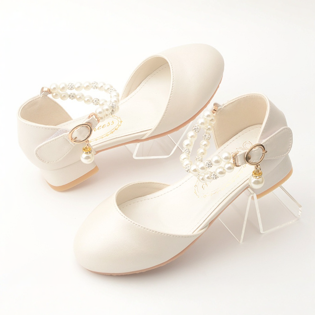 Solid Pearl Almond Toe Mary Janes - image 5
