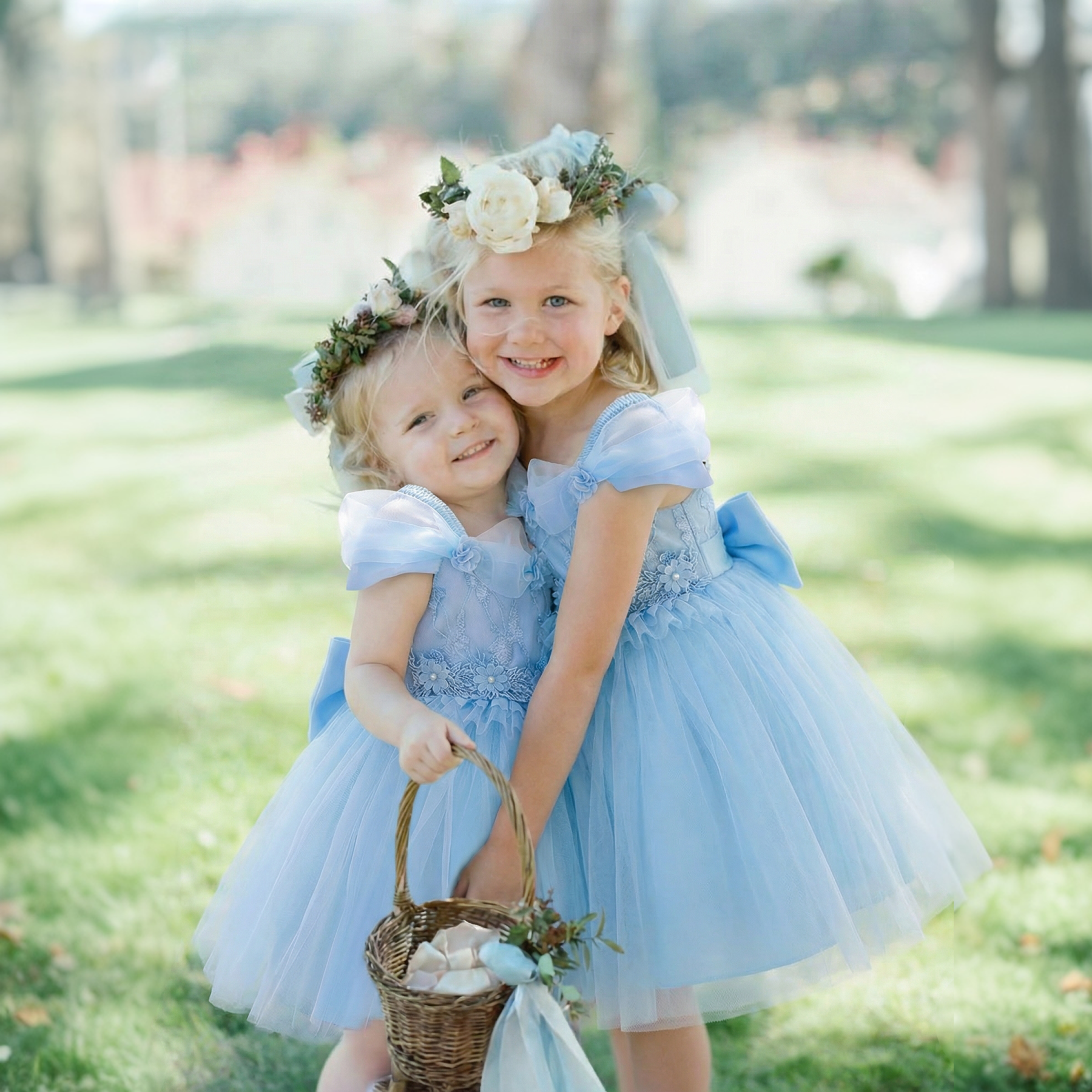 Easter Mesh Rosette Sleeveless Midi Dresses - image 1
