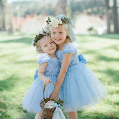 Easter Mesh Rosette Sleeveless Midi Dresses - image 1