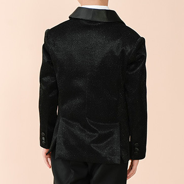 Lurex Fabric & Polyester Cotton Shoulder Pad Long Sleeve Long 3-piece Formal Suit - image 4