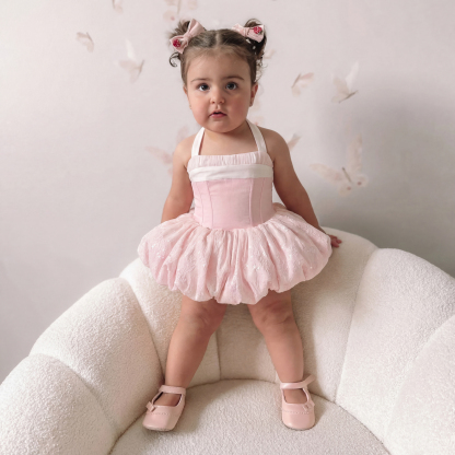 Satin & Lace Grommets Button Lace-up Lace Sleeveless Short Dresses - image 2