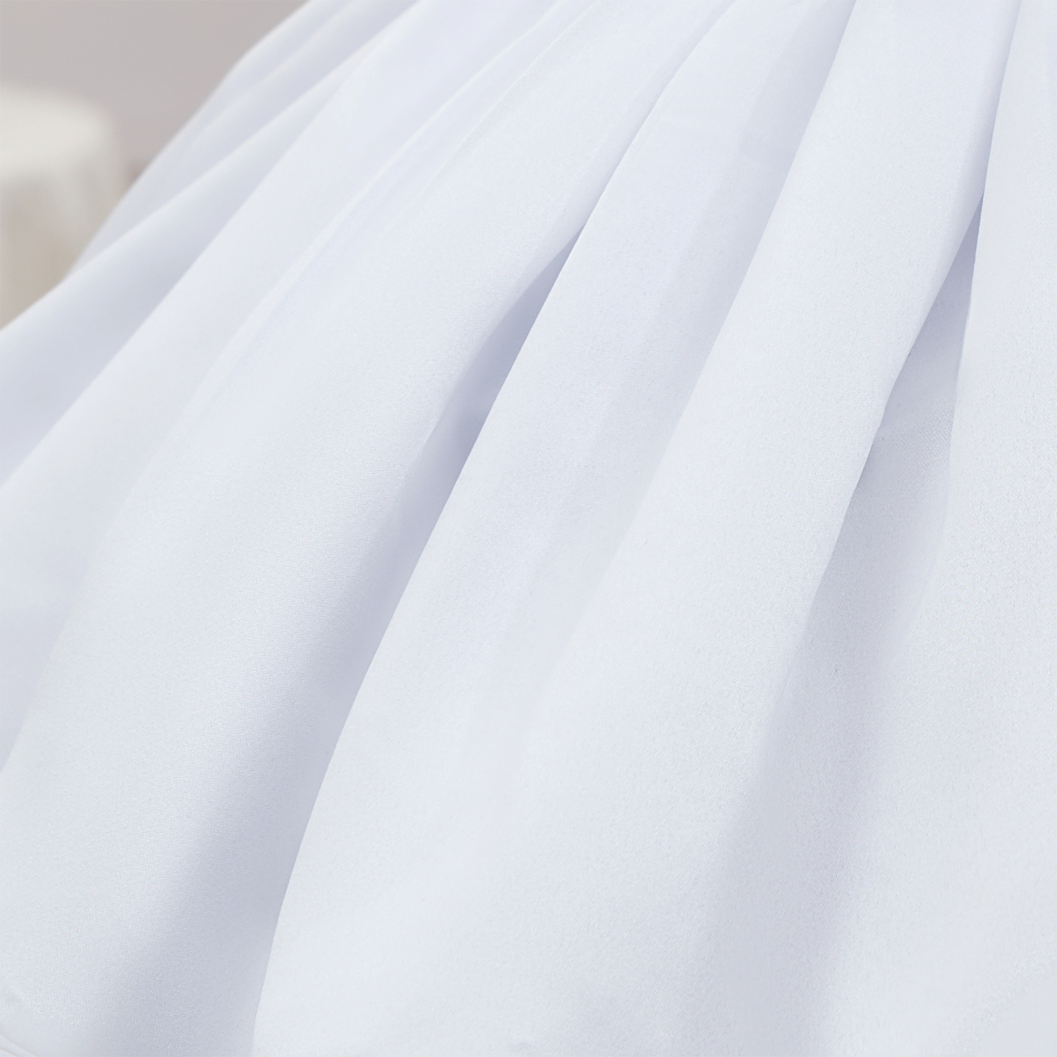 Satin Beaded Short Sleeve Mid-long Dresses - image 9