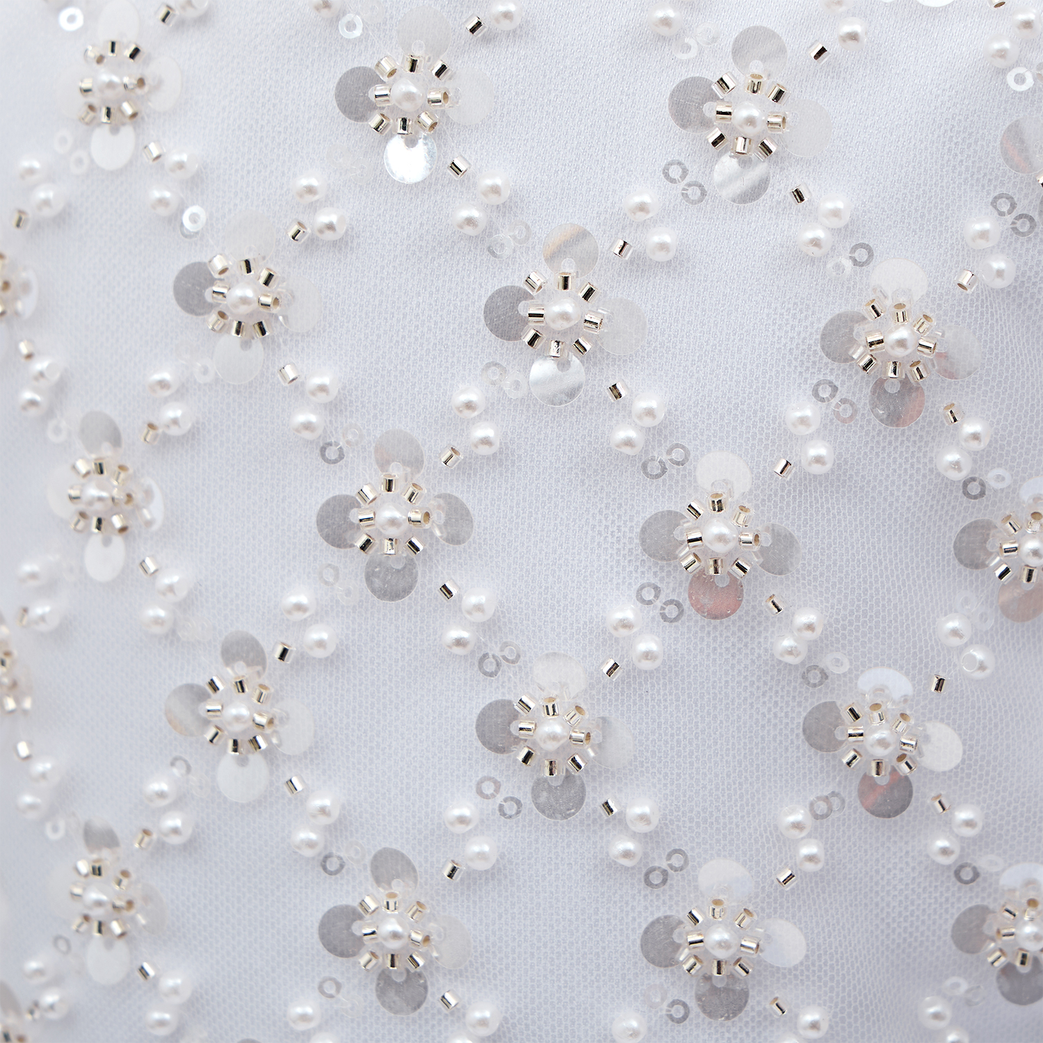 Satin Beaded Short Sleeve Mid-long Dresses - image 8