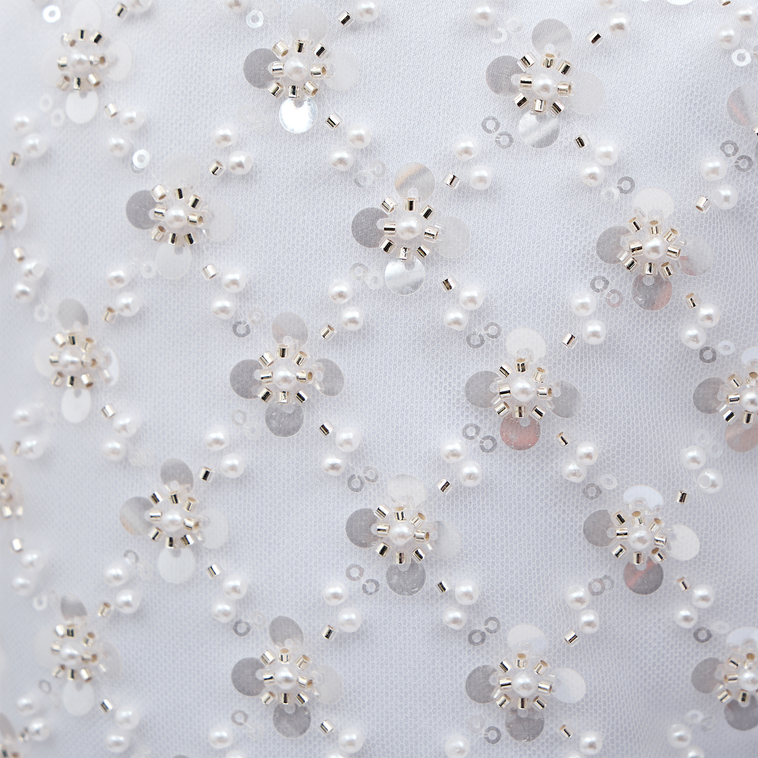 Satin Beaded Short Sleeve Mid-long Dresses - image 8