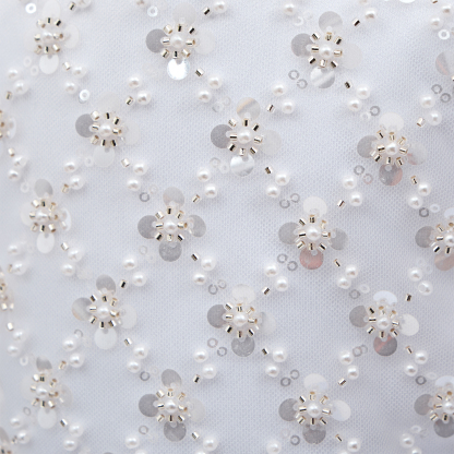 Satin Beaded Short Sleeve Mid-long Dresses - image 8