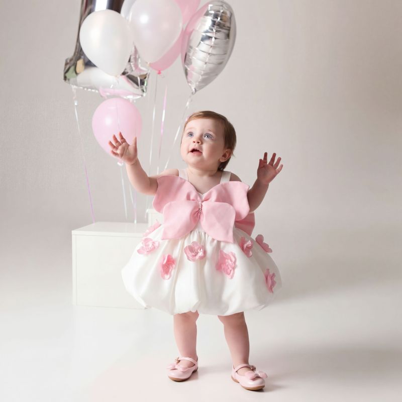 Satin Rosette Pearl Bow Butterfly Sleeveless Midi Dresses - image 2