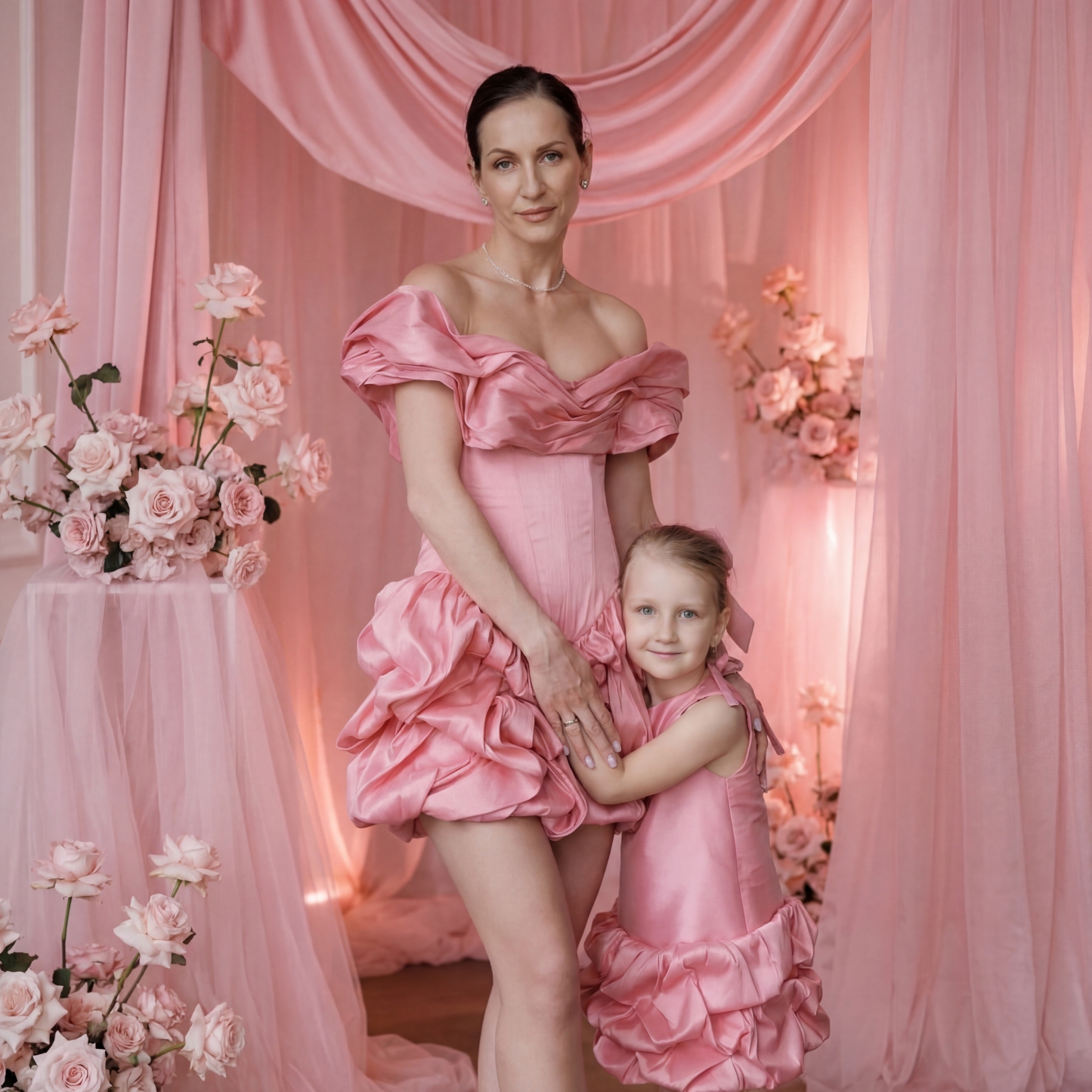 Satin Folds Sleeveless Short Dresses - image 3