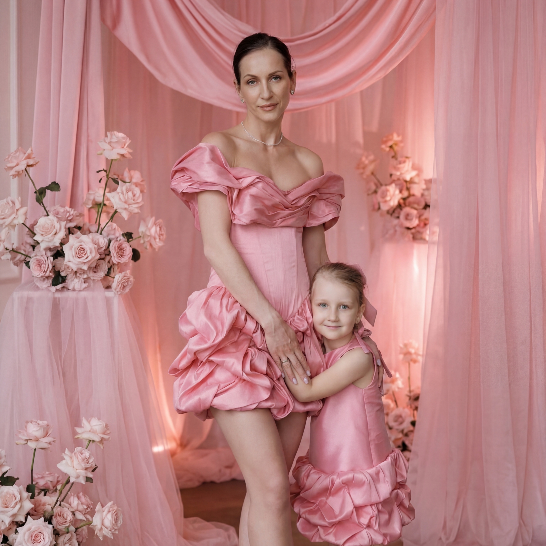 Satin Folds Sleeveless Short Dresses - image 3