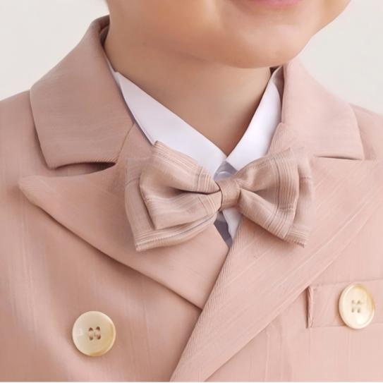 Chemical Fiber Blend Button Long Sleeve Long 5-piece Formal Suit - image 6