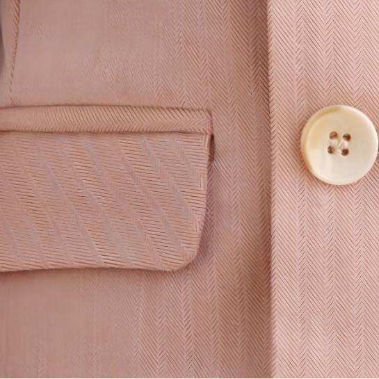 Chemical Fiber Blend Button Long Sleeve Long 5-piece Formal Suit - image 8