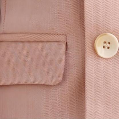 Chemical Fiber Blend Button Long Sleeve Long 5-piece Formal Suit - image 8