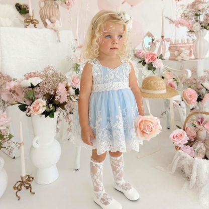 Lace Lace Edge Sleeveless Midi Dresses - image 3