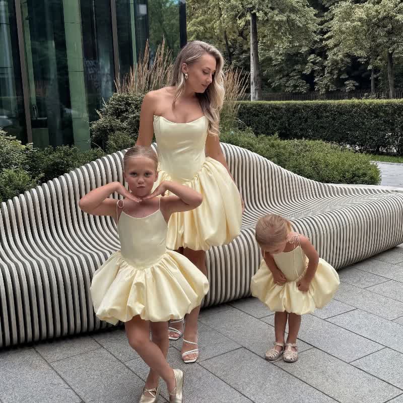 Women Satin Lace-up Sleeveless Short Dresses - image 2