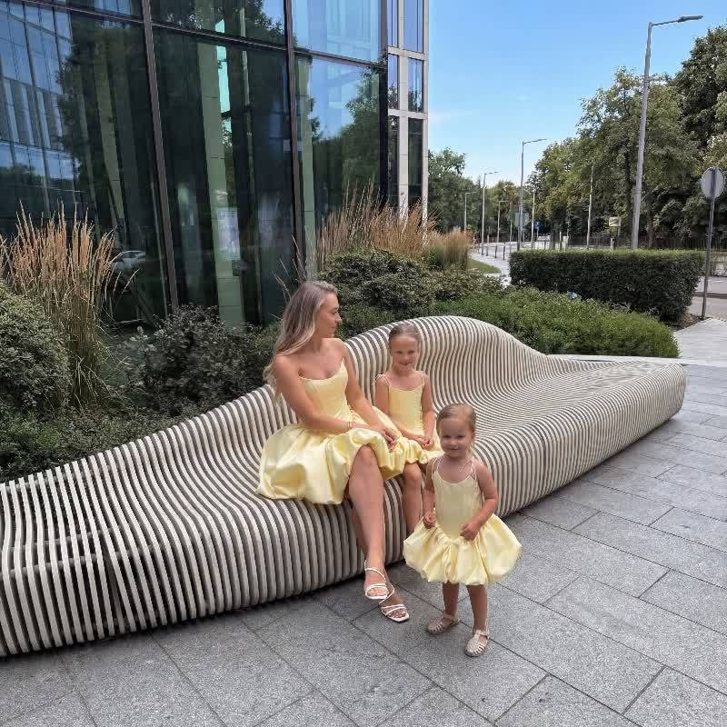 Women Satin Lace-up Sleeveless Short Dresses - image 13