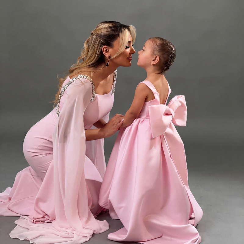 Women Chiffon Rhinestone Extra-long Sleeve Maxi Dresses - image 4