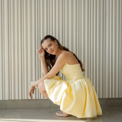 Women Satin Lace-up Sleeveless Short Dresses - image 5