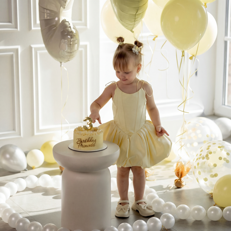 Satin Lace-up Sleeveless Short Dresses - image 3