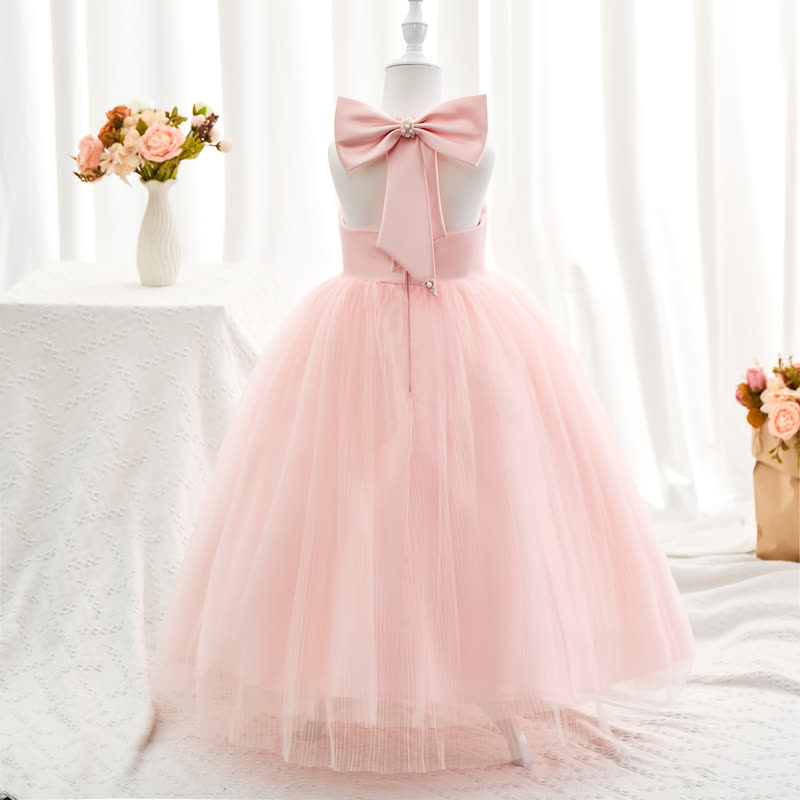 Mesh Bow Sleeveless Maxi Dresses - image 3