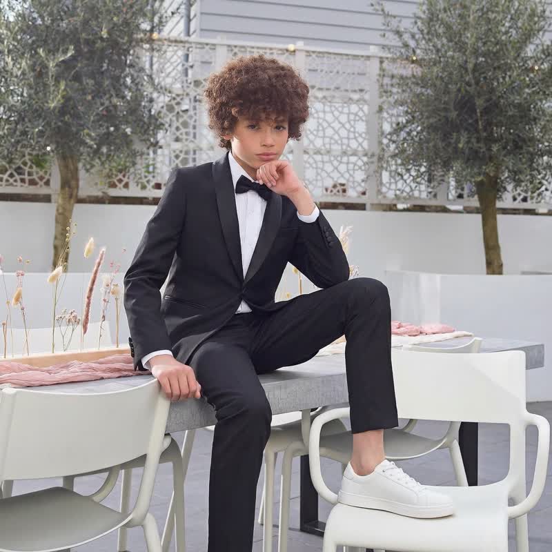 Polyester Button Long Sleeve Long Two-piece Set - image 3