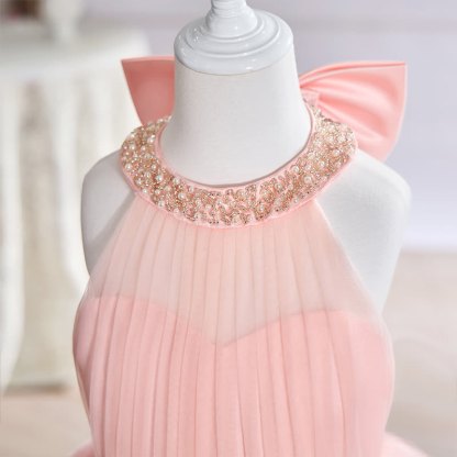 Mesh Bow Sleeveless Maxi Dresses - image 5