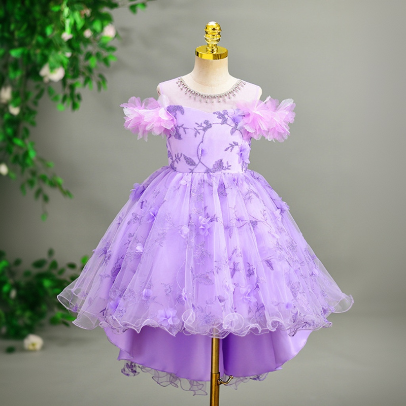 Embroidery Mesh Split Joint Rosette Sleeveless Midi Dresses - image 3