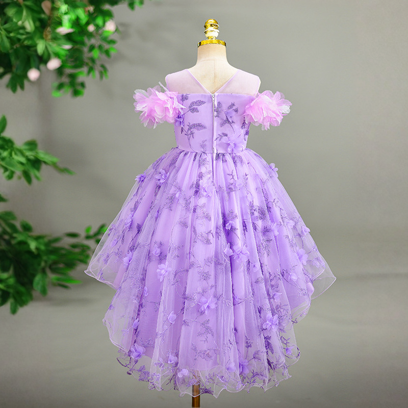 Embroidery Mesh Split Joint Rosette Sleeveless Midi Dresses - image 6