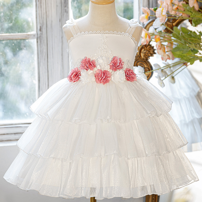 Organza Rosette Sleeveless Midi Dresses - image 2