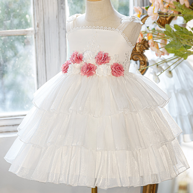 Organza Rosette Sleeveless Midi Dresses - image 3