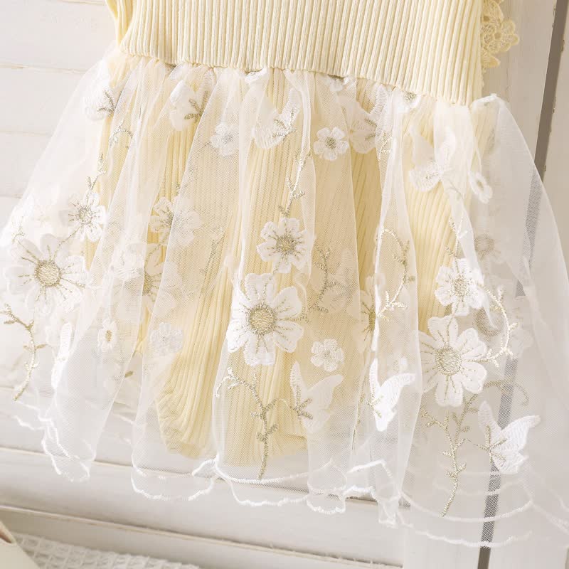 100% Cotton Split Joint Rosette Cap Sleeve Midi Bodysuit - image 6