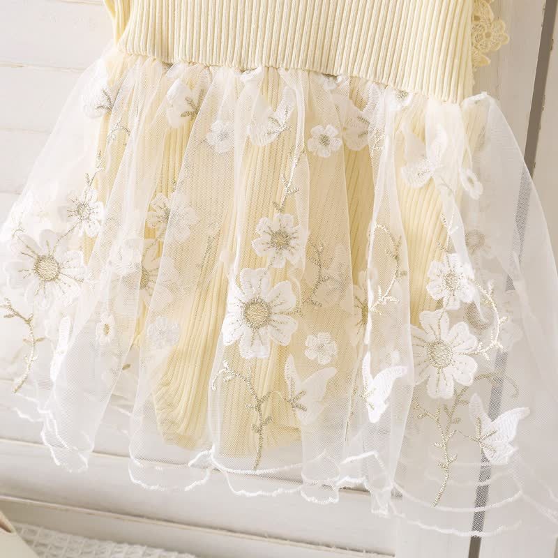 100% Cotton Split Joint Rosette Cap Sleeve Midi Bodysuit - image 6