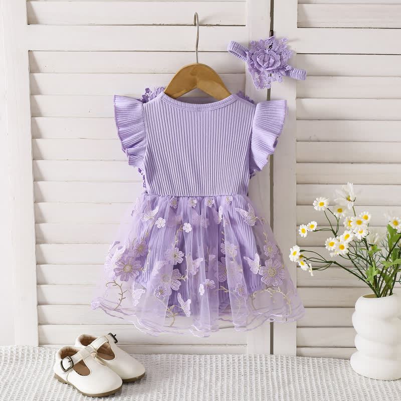 100% Cotton Split Joint Rosette Cap Sleeve Midi Bodysuit - image 22