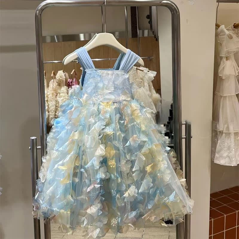 Mesh Butterfly Sleeveless Maxi Dresses - image 2