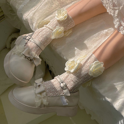 Flora Rosette Socks - image 4
