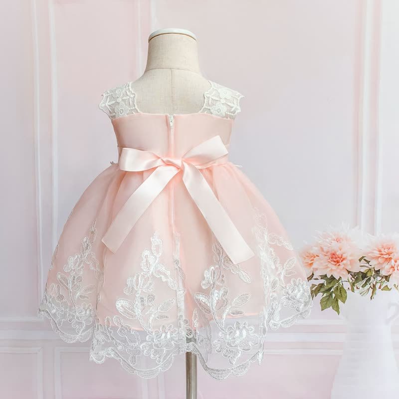 Mesh Lace Edge Sleeveless Short Dresses - image 2