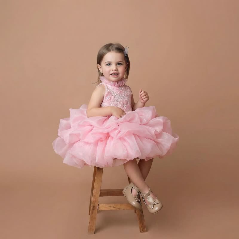 Chemical Fiber Blend Tiered Sleeveless Midi Dresses - image 9