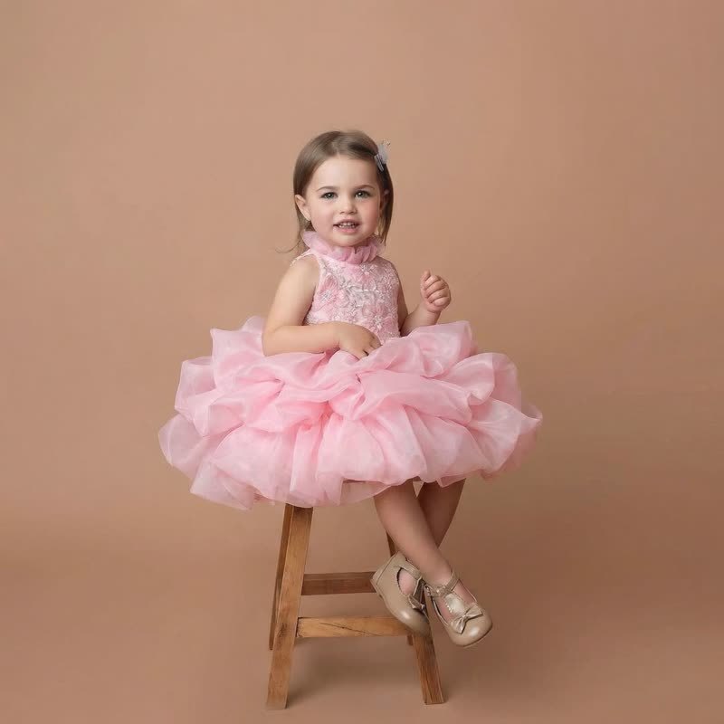 Chemical Fiber Blend Tiered Sleeveless Midi Dresses - image 9