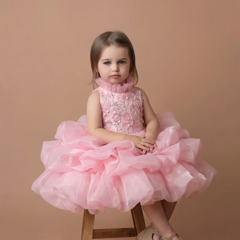 Chemical Fiber Blend Tiered Sleeveless Midi Dresses - image 8