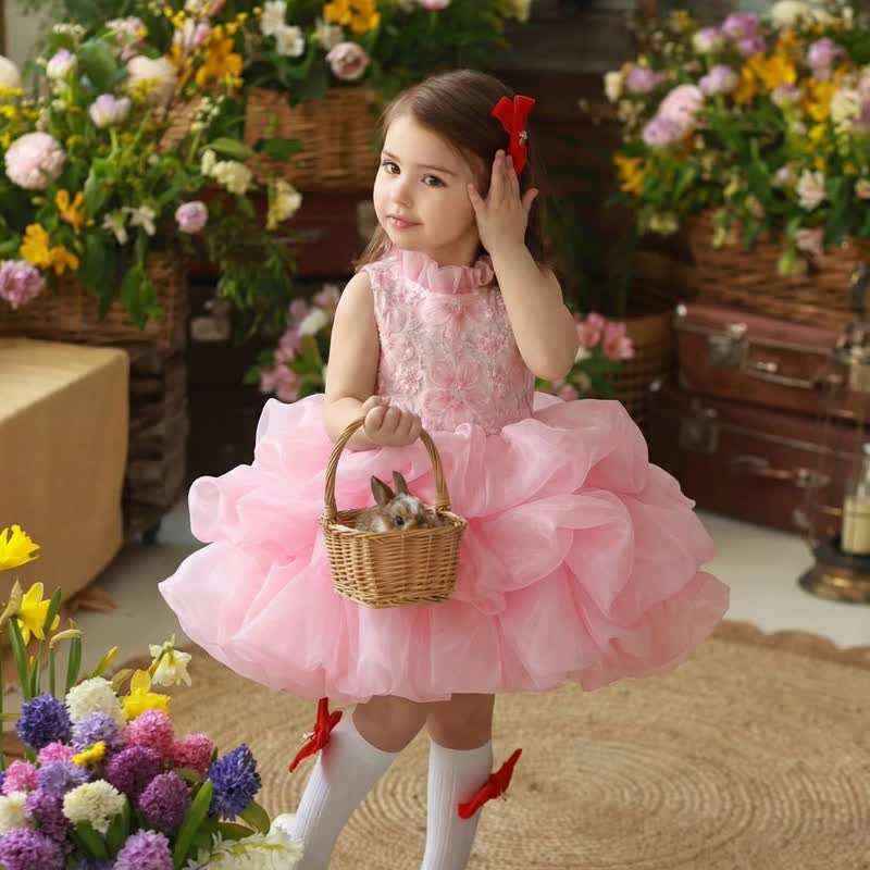 Chemical Fiber Blend Tiered Sleeveless Midi Dresses - image 7